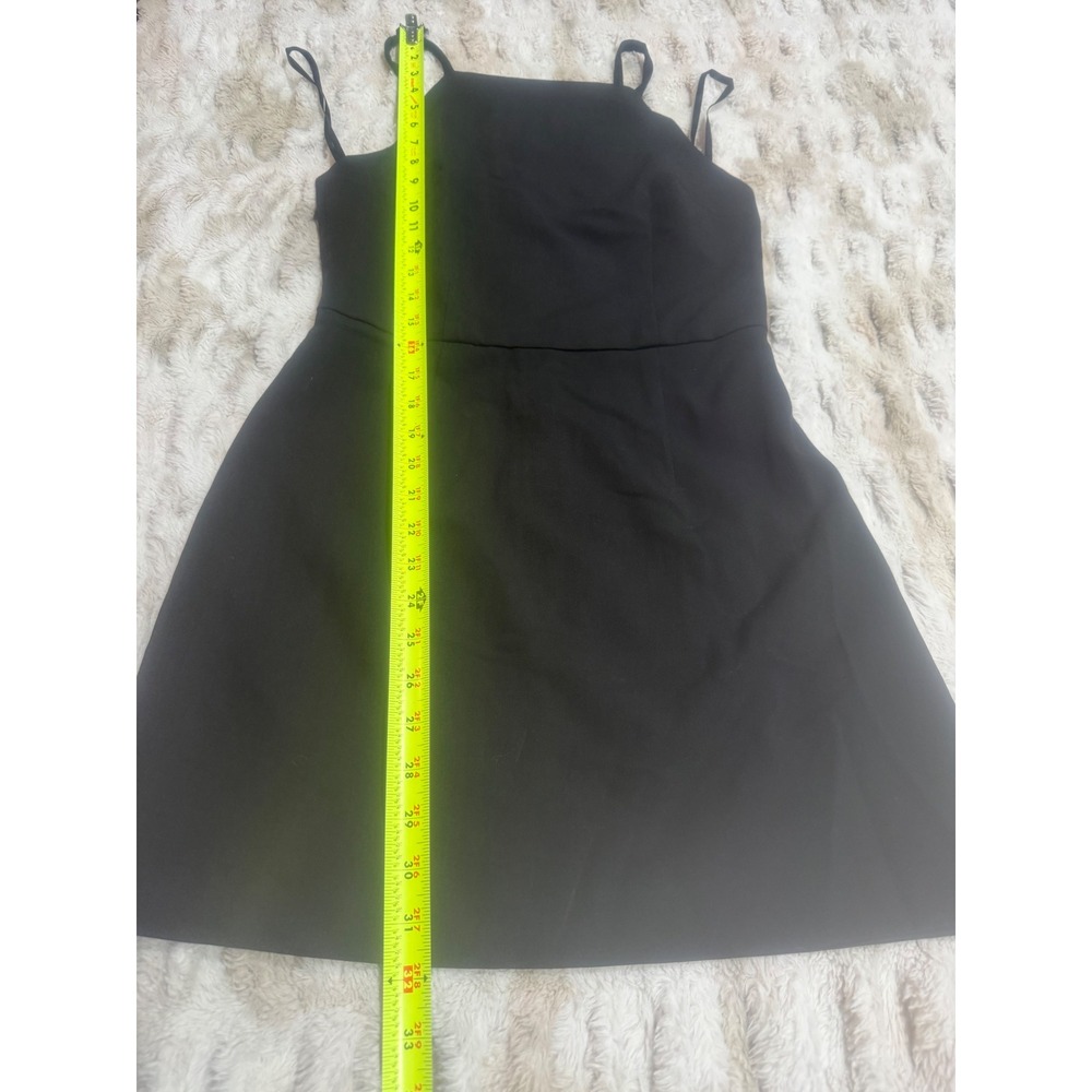 French Connection Black Double Strap Square Neck Mini Dress Size 4 NEW - Picture 8 of 8